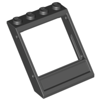 Plaatje in Gallery viewer laden, LEGO® los onderdeel Raamkozijn in kleur Zwart 60806