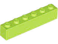 LEGO® los onderdeel Steen in kleur Limoen 3009