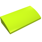 LEGO® los onderdeel Dakpan Gebogen in kleur Limoen 61068