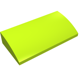 LEGO® los onderdeel Dakpan Gebogen in kleur Limoen 61068