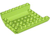 Plaatje in Gallery viewer laden, LEGO® los onderdeel Dakpan Gebogen in kleur Limoen 54091