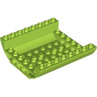 LEGO® los onderdeel Dakpan Gebogen in kleur Limoen 54091