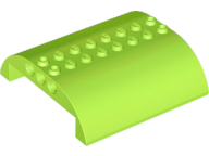 LEGO® los onderdeel Dakpan Gebogen in kleur Limoen 54095