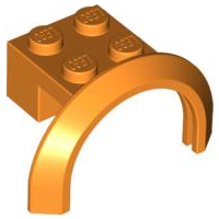 LEGO® los onderdeel Spatbord in kleur Oranje 50745