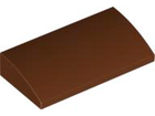 LEGO® los onderdeel Dakpan Gebogen Roodachtig Bruin 88930