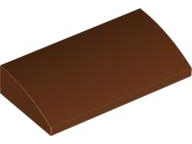 LEGO® los onderdeel Dakpan Gebogen Roodachtig Bruin 88930