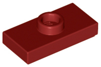 Plaatje in Gallery viewer laden, LEGO® los onderdeel Plaat Aangepast Donkerrood 3794b
