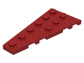 LEGO® los onderdeel Wig Plaat in kleur Donkerrood 54384