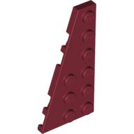 LEGO® los onderdeel Wig Plaat in kleur Donkerrood 54384