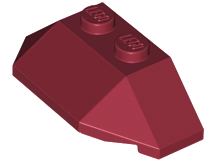 LEGO® los onderdeel Wig in kleur Donkerrood 47759