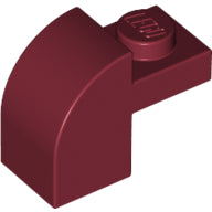 Plaatje in Gallery viewer laden, LEGO® los onderdeel Dakpan Gebogen in kleur Donkerrood 6091
