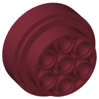 LEGO® los onderdeel Wiel in kleur Donkerrood 60208