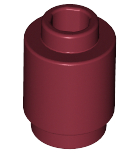 LEGO® los onderdeel Steen Rond in kleur Donkerrood 3062