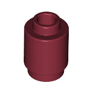 LEGO® los onderdeel Steen Rond in kleur Donkerrood 3062