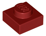 Plaatje in Gallery viewer laden, LEGO® los onderdeel Plaat Algemeen in kleur Donkerrood 3024
