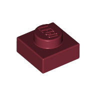 Plaatje in Gallery viewer laden, LEGO® los onderdeel Plaat Algemeen in kleur Donkerrood 3024
