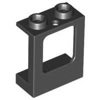 LEGO® los onderdeel Raamkozijn in kleur Zwart 60032