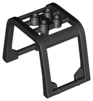 LEGO® los onderdeel Voorruit in kleur Zwart 64450