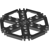 Plaatje in Gallery viewer laden, LEGO® los onderdeel Technische Plaat in kleur Zwart 64566
