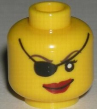 Plaatje in Gallery viewer laden, LEGO® los onderdeel Hoofd in kleur Geel 3626bpb0324