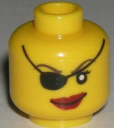 LEGO® los onderdeel Hoofd in kleur Geel 3626bpb0324