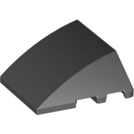 LEGO® los onderdeel Wig in kleur Zwart 64225