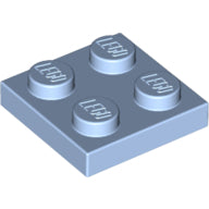 Plaatje in Gallery viewer laden, LEGO® los onderdeel Plaat Algemeen Helder Lichtblauw 3022