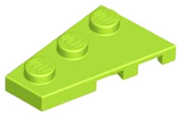 Plaatje in Gallery viewer laden, LEGO® los onderdeel Wig Plaat in kleur Limoen 43723