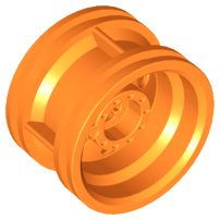 LEGO® los onderdeel Wiel in kleur Oranje 56145
