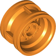 Plaatje in Gallery viewer laden, LEGO® los onderdeel Wiel in kleur Oranje 56145