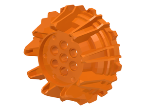 LEGO® los onderdeel Wiel in kleur Oranje 64712