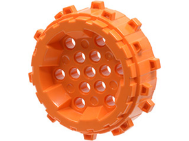 LEGO® los onderdeel Wiel in kleur Oranje 64711