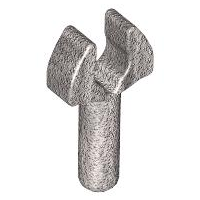 Plaatje in Gallery viewer laden, LEGO® los onderdeel Staaf in kleur Metallisch Zilver 48729