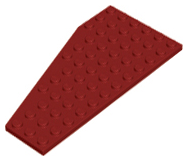 LEGO® los onderdeel Wig Plaat in kleur Donkerrood 30356