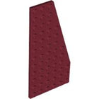 LEGO® los onderdeel Wig Plaat in kleur Donkerrood 30356