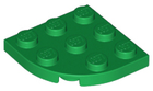 LEGO® los onderdeel Plaat Rond in kleur Groen 30357