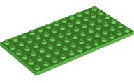 LEGO® los onderdeel Plaat Algemeen in kleur Fel Groen 3028