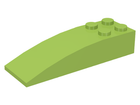 LEGO® los onderdeel Dakpan Gebogen in kleur Limoen 44126