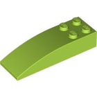 LEGO® los onderdeel Dakpan Gebogen in kleur Limoen 44126