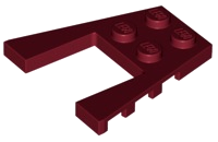 Plaatje in Gallery viewer laden, LEGO® los onderdeel Wig Plaat in kleur Donkerrood 43719