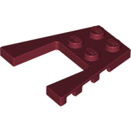 Plaatje in Gallery viewer laden, LEGO® los onderdeel Wig Plaat in kleur Donkerrood 43719