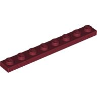 LEGO® los onderdeel Plaat Algemeen in kleur Donkerrood 3460