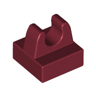 LEGO® los onderdeel Tegel Aangepast in kleur Donkerrood 2555