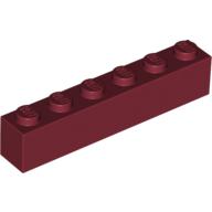Plaatje in Gallery viewer laden, LEGO® los onderdeel Steen in kleur Donkerrood 3009