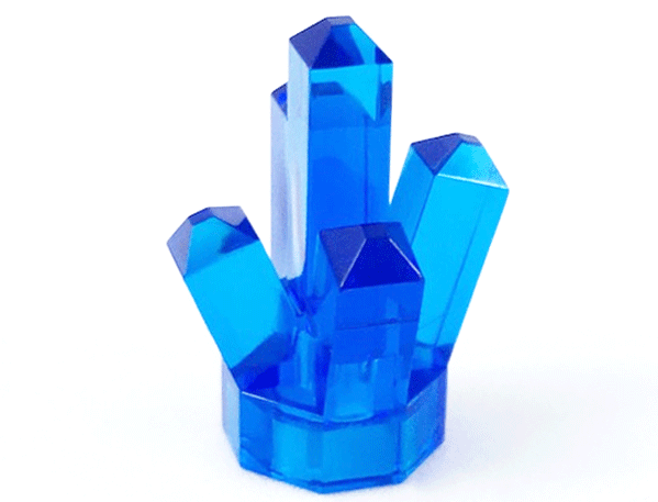 LEGO® los onderdeel Rots in kleur Doorzichtig Donkerblauw 52