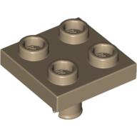 LEGO® los onderdeel Plaat Aangepast Donker Geelbruin 2476