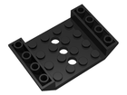 LEGO® los onderdeel Dakpan Omgekeerd in kleur Zwart 60219