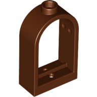 Plaatje in Gallery viewer laden, LEGO® los onderdeel Raamkozijn Roodachtig Bruin 30044