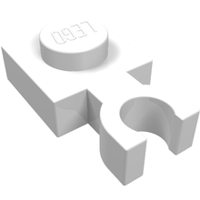 Plaatje in Gallery viewer laden, LEGO® los onderdeel Plaat Aangepast in kleur Wit 4085b