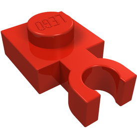 LEGO® los onderdeel Plaat Aangepast in kleur Rood 4085b